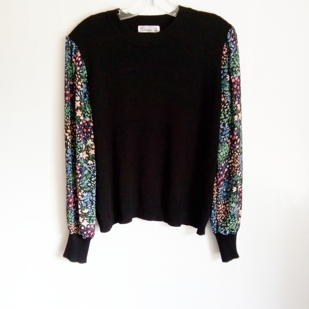 89th & Madison Black Lightweight Sweater